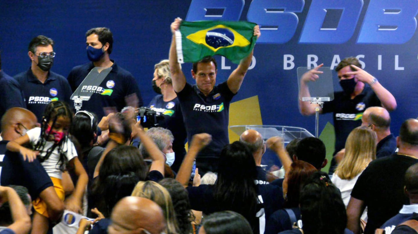João Doria venceu as prévias do PSDB para a candidatura a presidente em 2022, mas não levou o apoio do partido