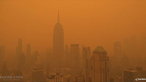 Fotos: ¿Qué está pasando y por qué el cielo se puso naranja en New York?dfd