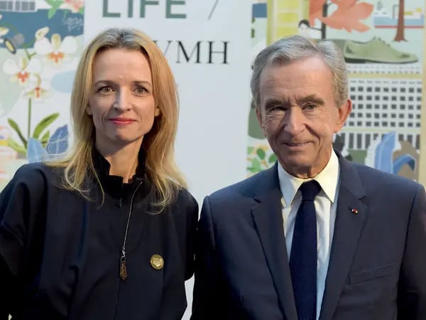 Delphine y Bernard Arnault