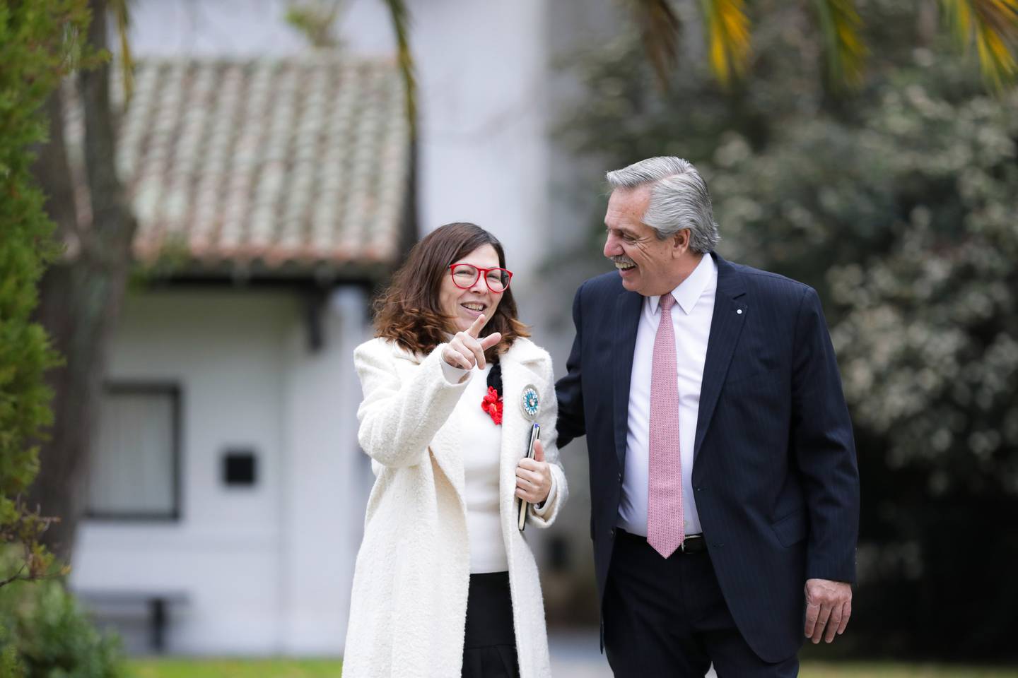 Silvina Batakis y Alberto Fernández. La nueva ministra de Economía de Argentina y el presidente.dfd