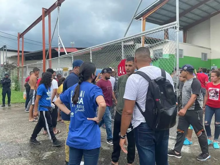 Albergue donde se hospedan los migrantes previo a regresar a su país,  en la ciudad de Panamá.dfd