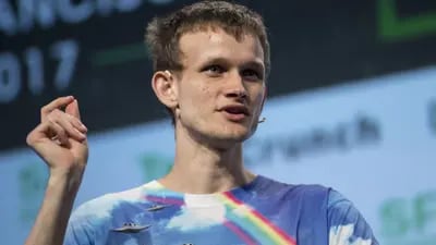 El cofundador de la Fundación Ethereum y de la revista Bitcoin, durante el TechCrunch Disrupt 2017 en San Francisco, California.