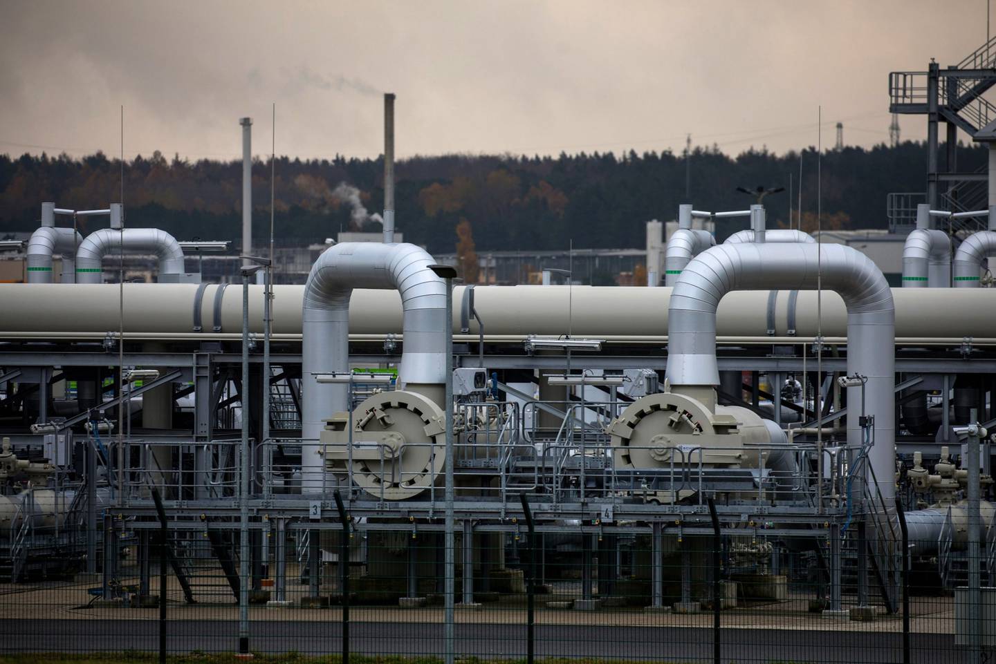 La estación de recepción de gas Nord Stream 2 en Lubmin, Alemania