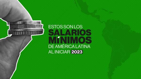 Estos son los salarios mínimos de América Latina al iniciar 2023dfd