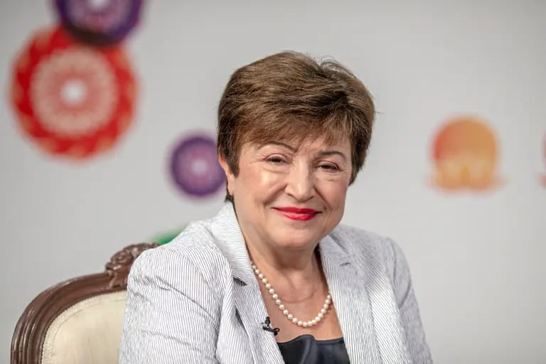 That's a clear credit for the image of Kristalina Georgieva, the Managing Director of the IMF. Photographer: Dhiraj Singh/Bloombergdfd