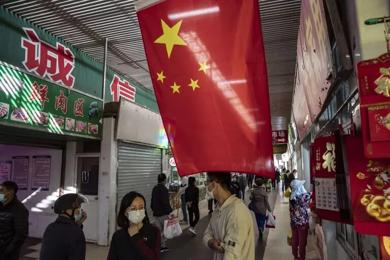 Un mercado en China. Foto: Bloombergdfd
