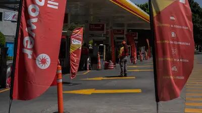 Una gasolinera de Shell en la Ciudad de México.