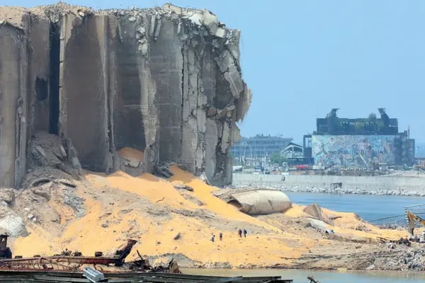 Daños en Beirut luego de explosión en 2020