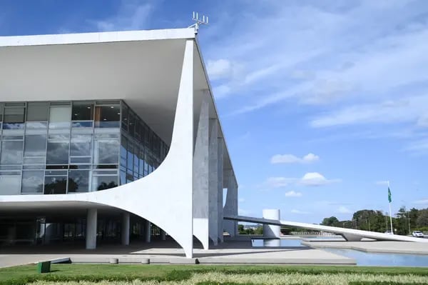 O Palácio do Planalto em Brasília