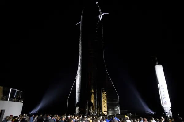 Prototipo del Starship, de SpaceX.