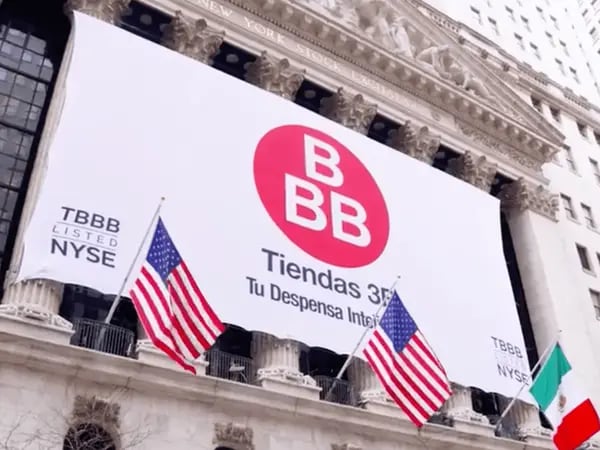 Empresa mexicana Tiendas 3B faz sua estreia como empresa listada na Bolsa de Nova York em fevereiro de 2024 (Foto: Reprodução/NYSE)
