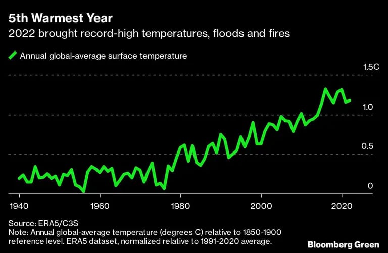  2022 trajo temperaturas récord, inundaciones e incendiosdfd