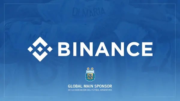 Binance anunció esta tarde una alianza por cinco años con la Asociación del Fútbol Argentino (AFA)