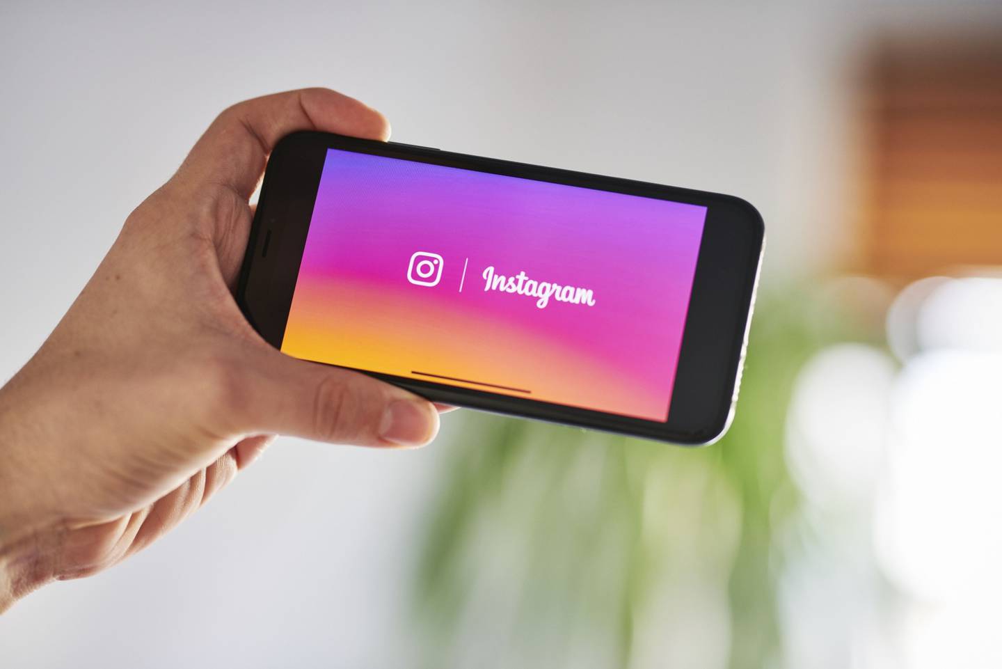 Señalización de Instagram se muestra en un iPhone