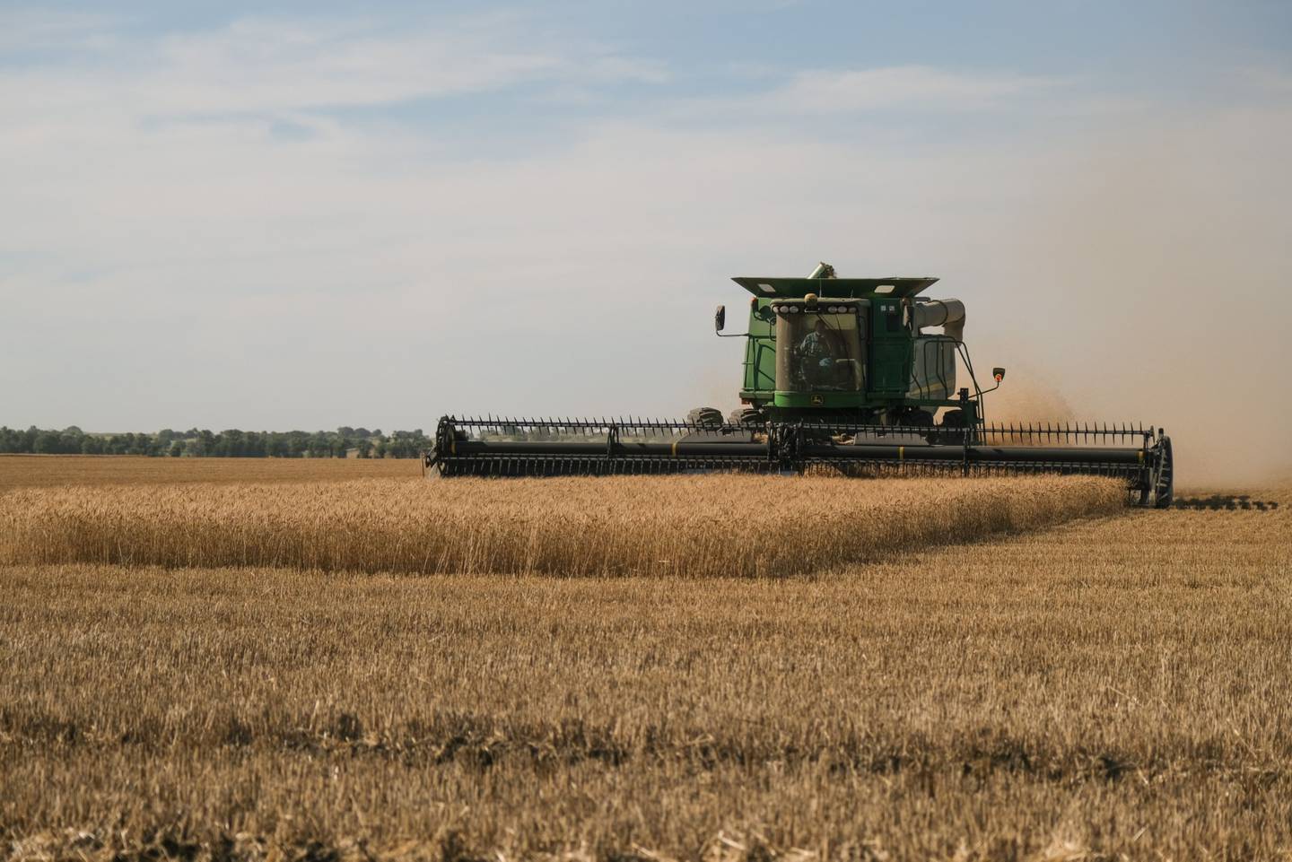 Imagen de una cosecha de trigo en EE.UU.