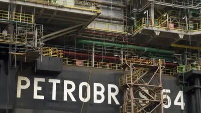 A Petrobras offshore drilling platform before deployment.