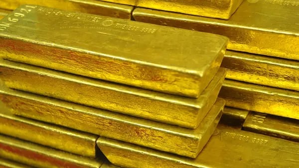 Barras de ouro: metal precioso atingiu um pico de US$ 2.304,96 a onça-troy nesta quinta-feira (4)