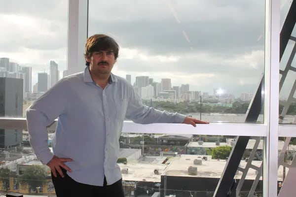 Nicolás Durán, co-founder and CEO of Cotalker, at their offices in Wynwood, Miami.