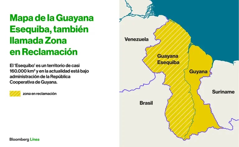 Mapa de Venezuela con el Esequibodfd