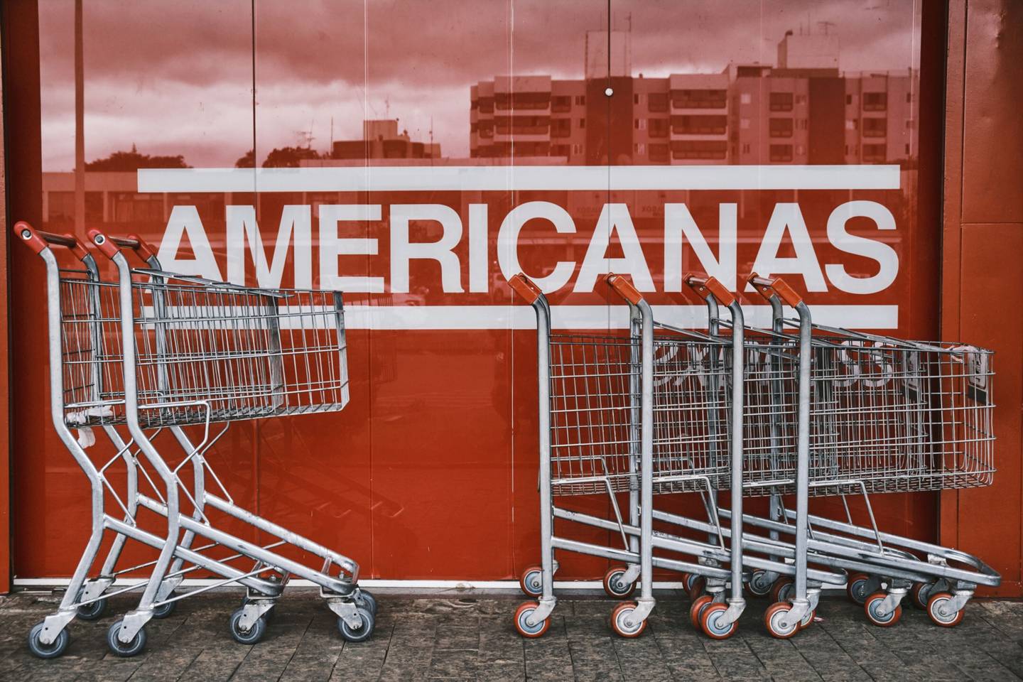 Cartel en el exterior de una tienda de Americanas en Brasilia, Brasil, el sábado 21 de enero de 2023. Fotógrafo: Gustavo Minas/Bloomberg