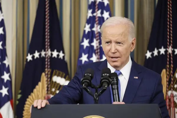 El presidente de Estados Unidos, Joe Biden, habla durante una conferencia de prensa en el Comedor de Estado de la Casa Blanca en Washington, DC, Estados Unidos, el miércoles 9 de noviembre de 2022.