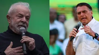 Foto de Lula: Bloomberg/Victor Moriyama / Foto de Jair Bolsonaro: Bloomberg/Andre Borges