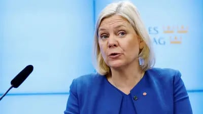 Ministra das Finanças desde 2014, Andersson foi escolhida primeira-ministra do país