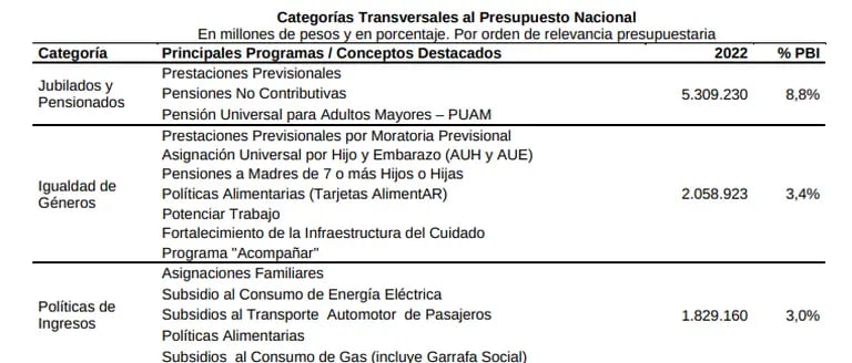Programas sociales según el proyecto presentado por el Ministro de Economía, Martín Guzmándfd