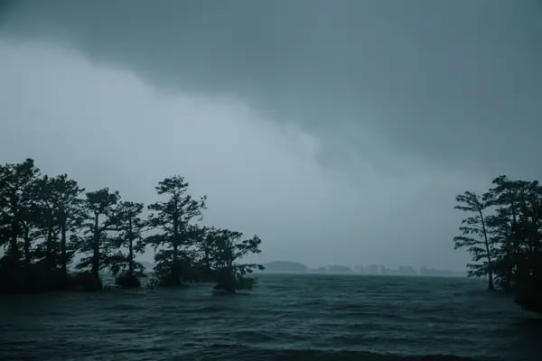 Efectos del Huracán Delta en Luisiana en 2020.