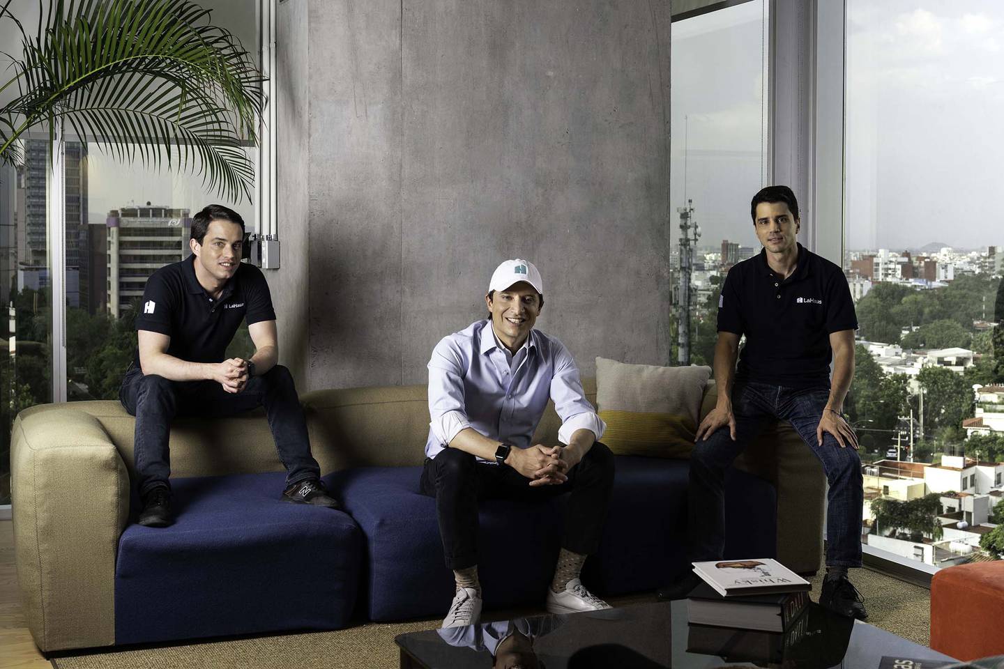 Cofundadores da La Haus: Jerónimo Uribe, Rodrigo Sánchez-Ríos e Tomás Uribe. Fonte: La Haus