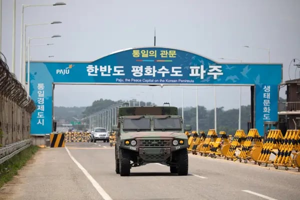 Imagen de la frontera coreana