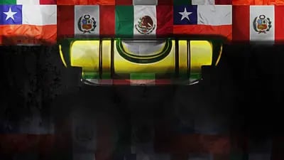 Banderas de distintos países de Latinoamérica. Foto: Bloomberg