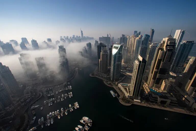 Vista aérea de Dubai, um dos principais mercados do Oriente Médio para os bancos de investimento globais (Foto: Christopher Pike/Bloomberg)dfd