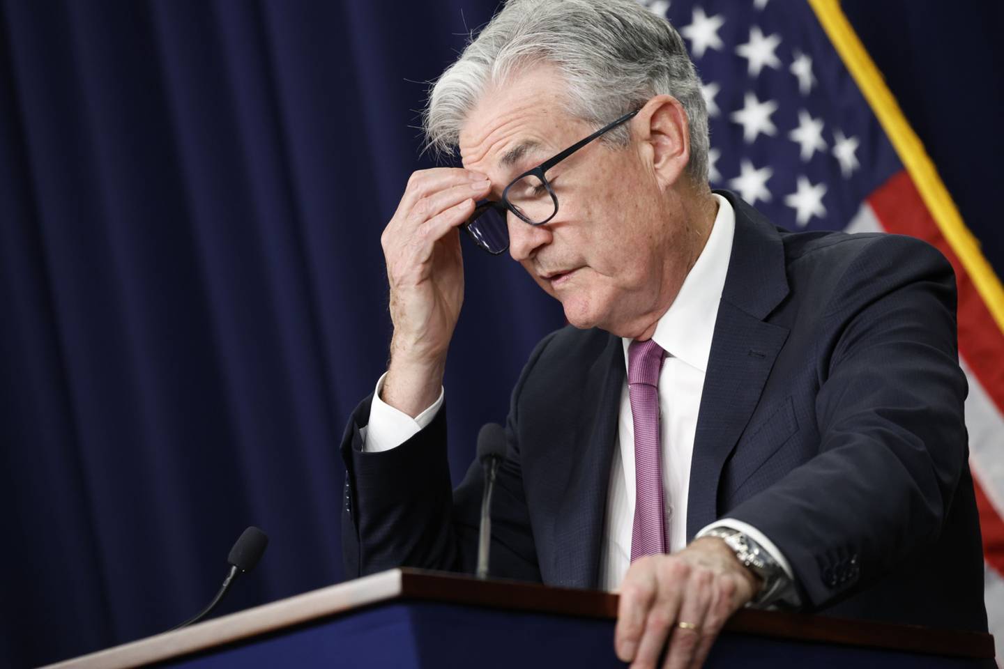 Jerome Powell, presidente de la Fed, cree que Estados Unidos no está en recesión.