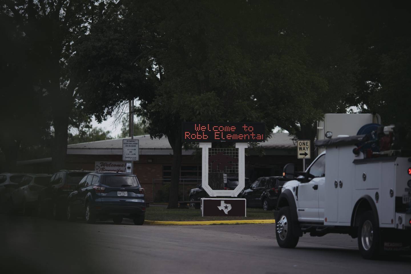 Escuela primaria Robb en Uvalde, Texas, Estados Unidos, el martes 24 de mayo de 2022. Un hombre armado de 18 años abrió fuego el martes en una escuela primaria de Texas, matando al menos a 18 niños, dijeron las autoridades. Fotógrafo: Eric Thayer/Bloomberg