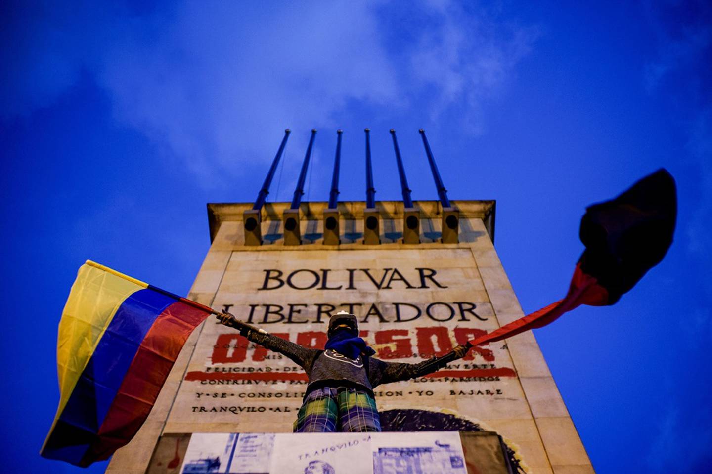 Paro nacional de Colombia en mayo de 2021 Photographer: Carlos Bernate/Bloomberg