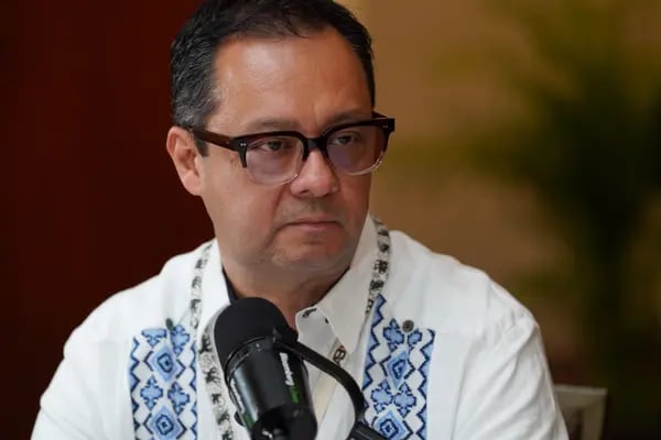 El subsecretario de Hacienda, Gabriel Yorio, en entrevista para Bloomberg Línea en el marco de la 87 Convención Bancaria que se realiza en Acapulco, 18 de abril de 2024