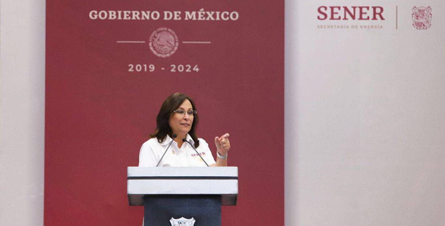La Secretaria de Energía de México, Rocío Nahle García durante un evento oficial (Foto: Sener).