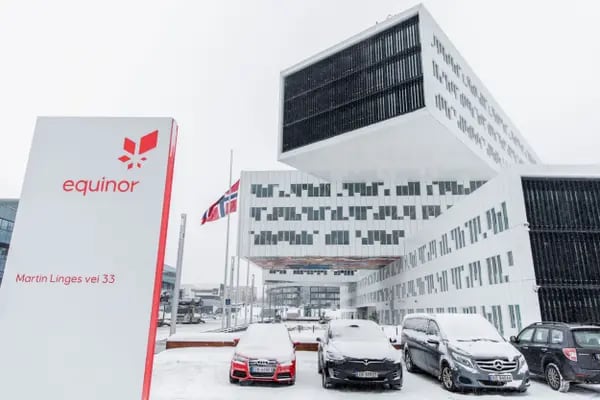 The Equinor ASA headquarters stands in the Fornebu neighborhood of Oslo, Norway.