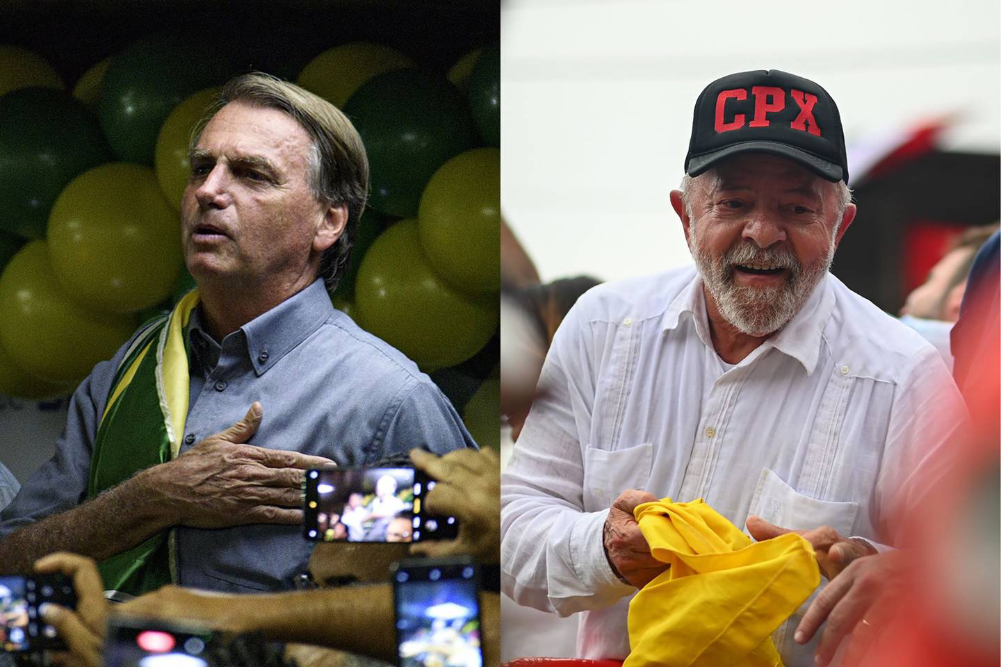 Jair Bolsonaro y Luiz Inácio Lula da Silva Fotografías: Ana Caroline de Lima, Andres Borges/Bloomberg