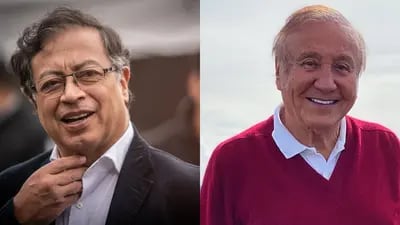 Gustavo Petro y Rodolfo Hernández, candidatos a la Presidencia en Colombia.