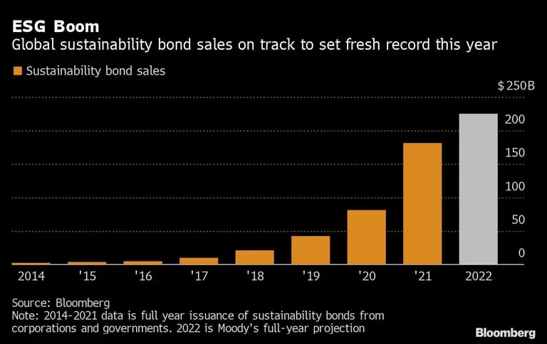 Las ventas globales de bonos de sustentabilidad se preparan para registrar nuevo récord este año. dfd