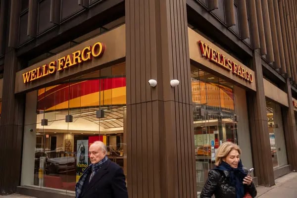 Una sucursal de Wells Fargo en New York.