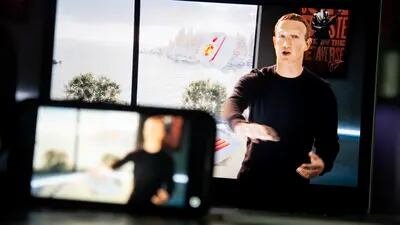 Mark Zuckerberg, director general de Facebook Inc., durante el evento virtual Facebook Connect, en el que la empresa anunció su cambio de marca a Meta.