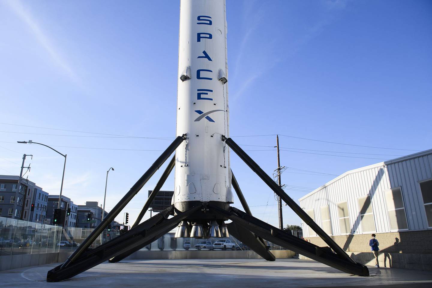 Un cohete de SpaceX.