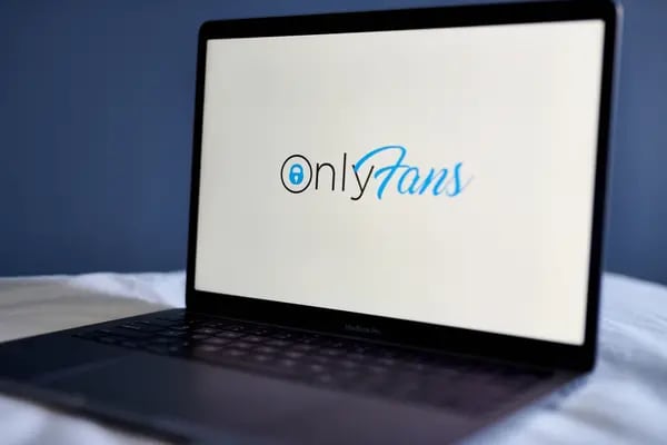 El logo de OnlyFans en un ordenador portátil dispuesto en el barrio de Manhattan de Nueva York, Estados Unidos, el jueves 17 de junio de 2021. Fotógrafo: Gabby Jones/Bloomberg