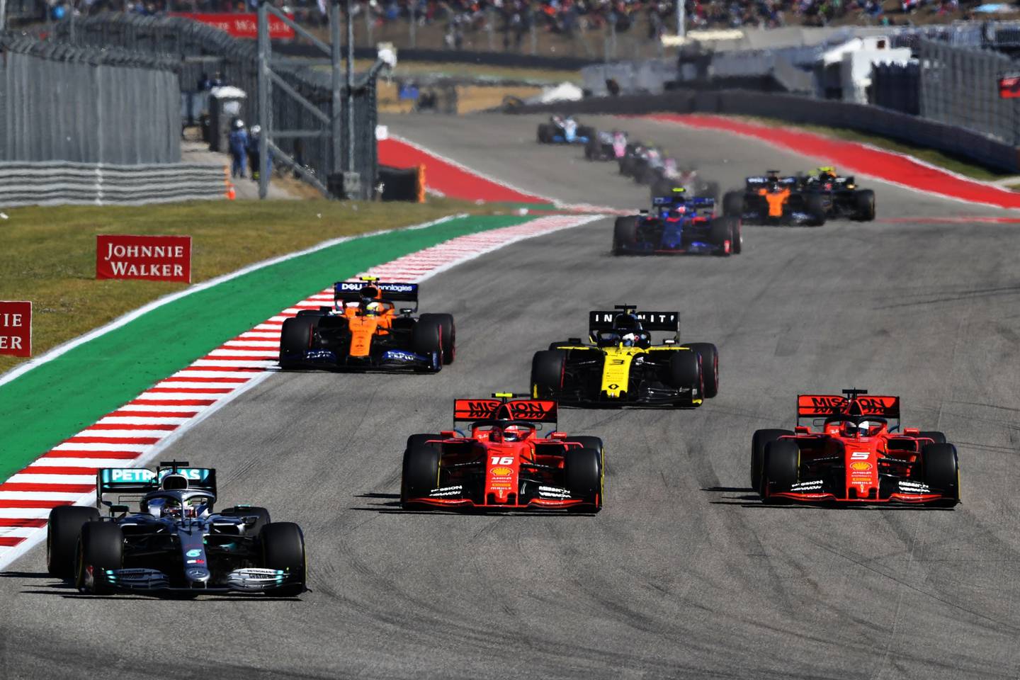 Drivers at the F1 Grand Prix of USA at Circuit of The Americas on November 03, 2019 in Austin, Texas.