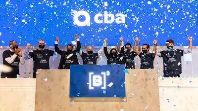 CBA concluiu IPO na B3 no dia 15 de julho de 2021; ação atingiu hoje máxima de R$ 12,88, valor acima do preço fixado na oferta inicial (R$ 11,20)