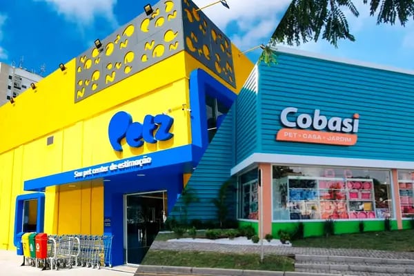 Petz e Cobasi acertam acordo para fusão em negócio que cria o maior player do setor no país (Foto: Montagem Bloomberg Línea/Reprodução)