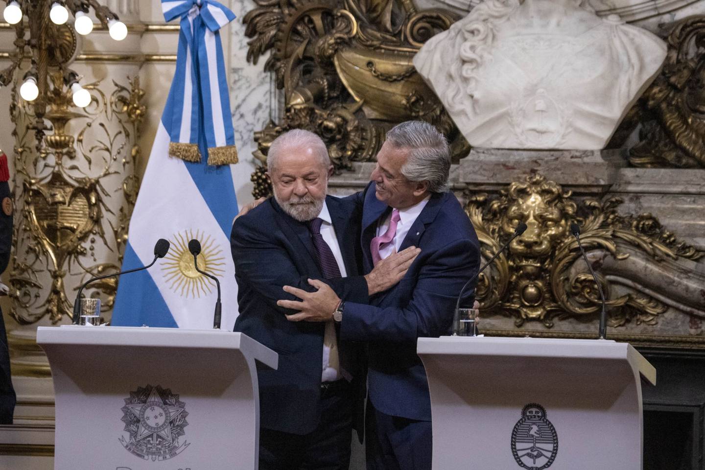 Lula y Alberto Fernandez el 23 de enero de 2023. Fotógrafo: Anita Pouchard Serra/Bloomberg